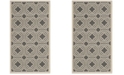 Safavieh Courtyard Anthracite and Beige 2'7" x 5' Area Rug